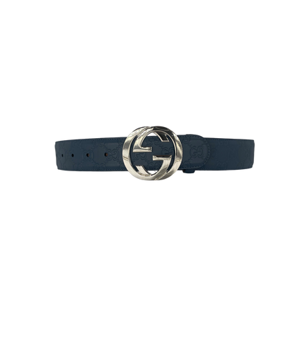 Gucci ceinture GG bleue