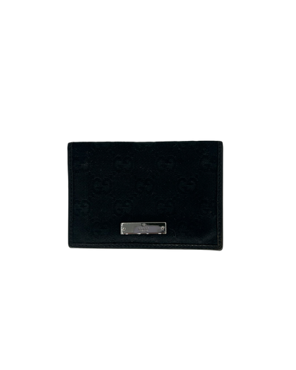 Gucci Porte-cartes cuir noir