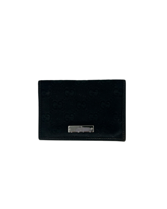 Gucci Porte-cartes cuir noir