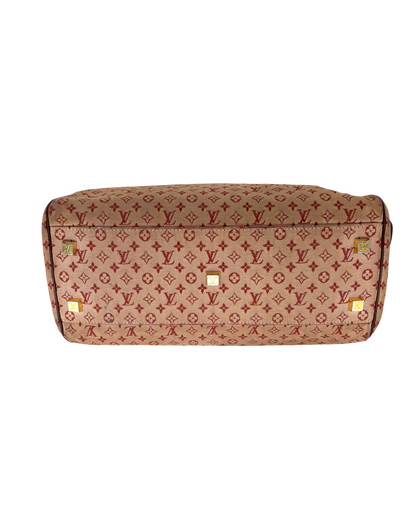 Louis Vuitton Sac à main en toile bordeaux