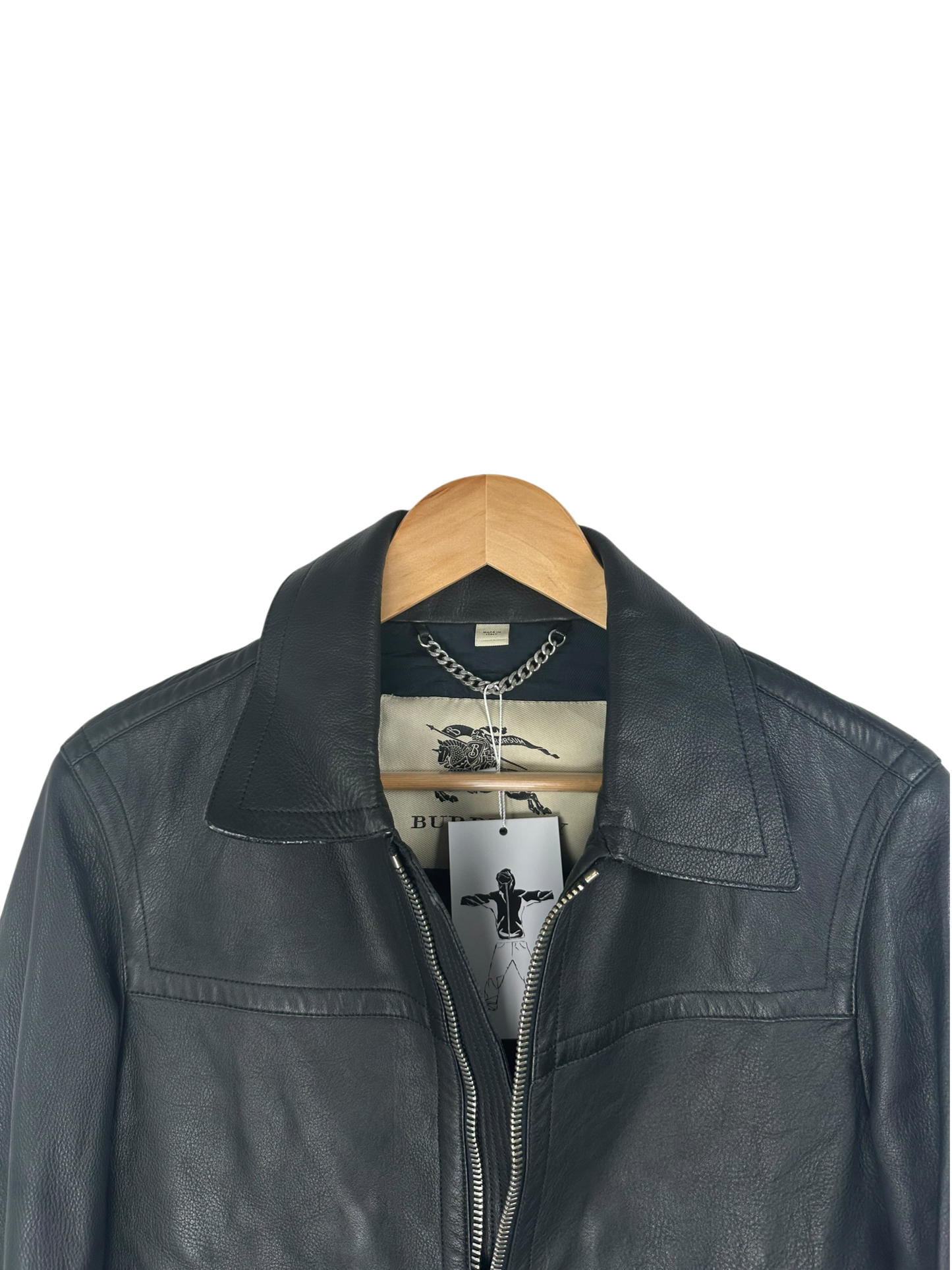 Burberry veste en cuir