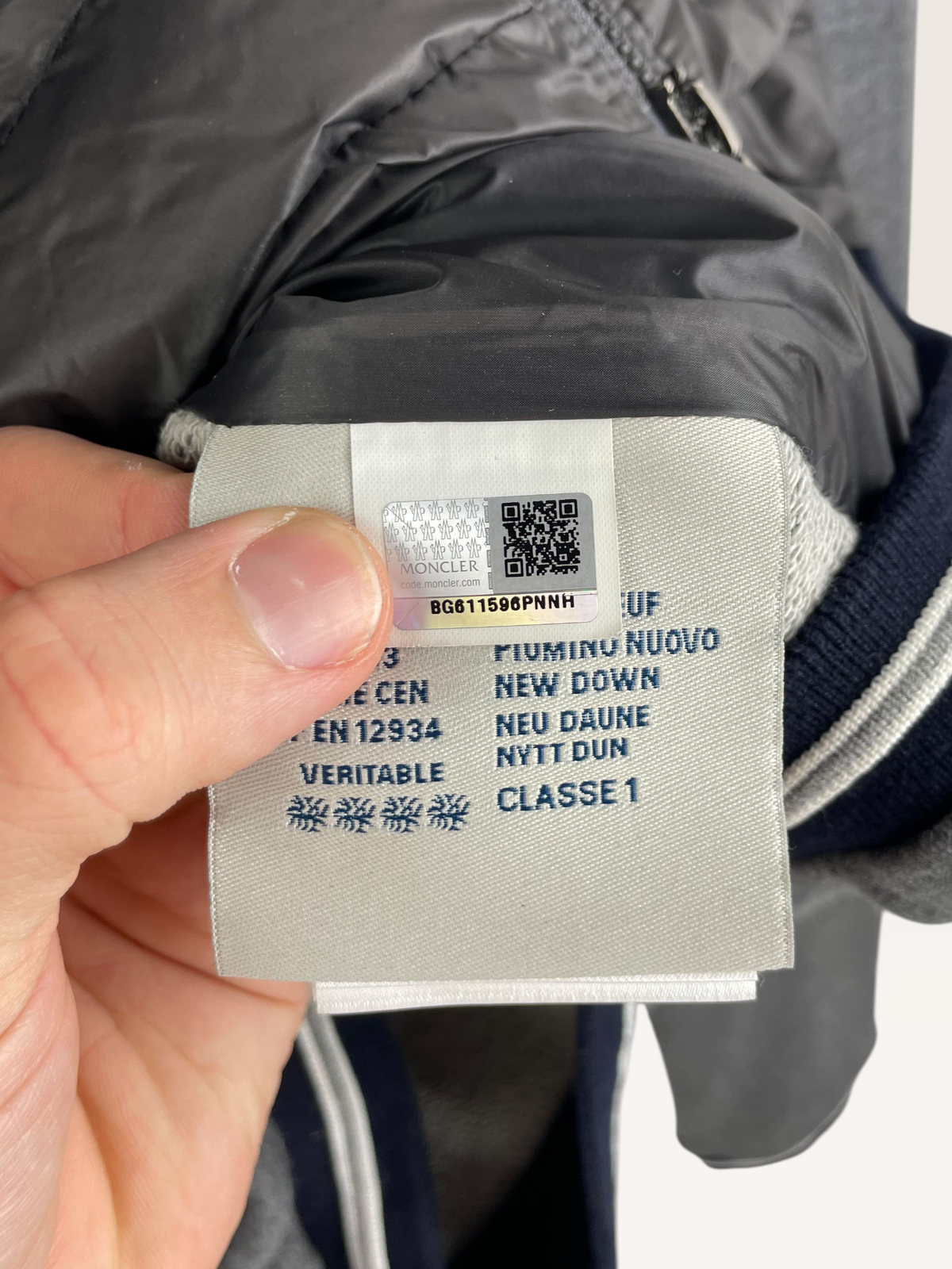 Moncler grière Cardigan Veste bi matière