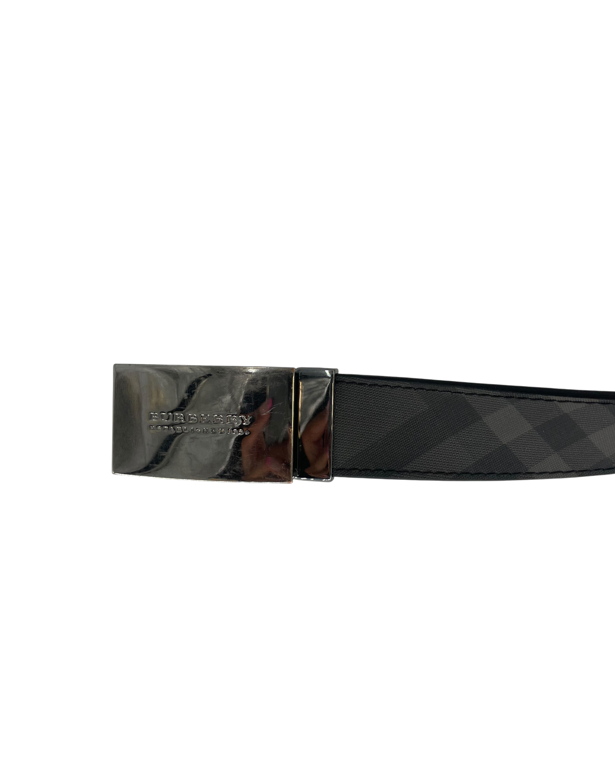 Burberry Ceinture Tartan Noir