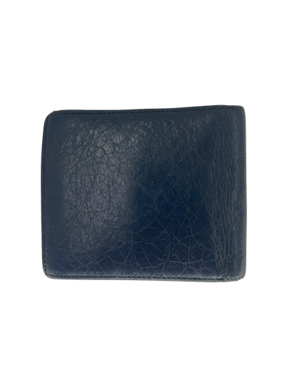 Balenciaga Porte-monnaie en cuir bleu