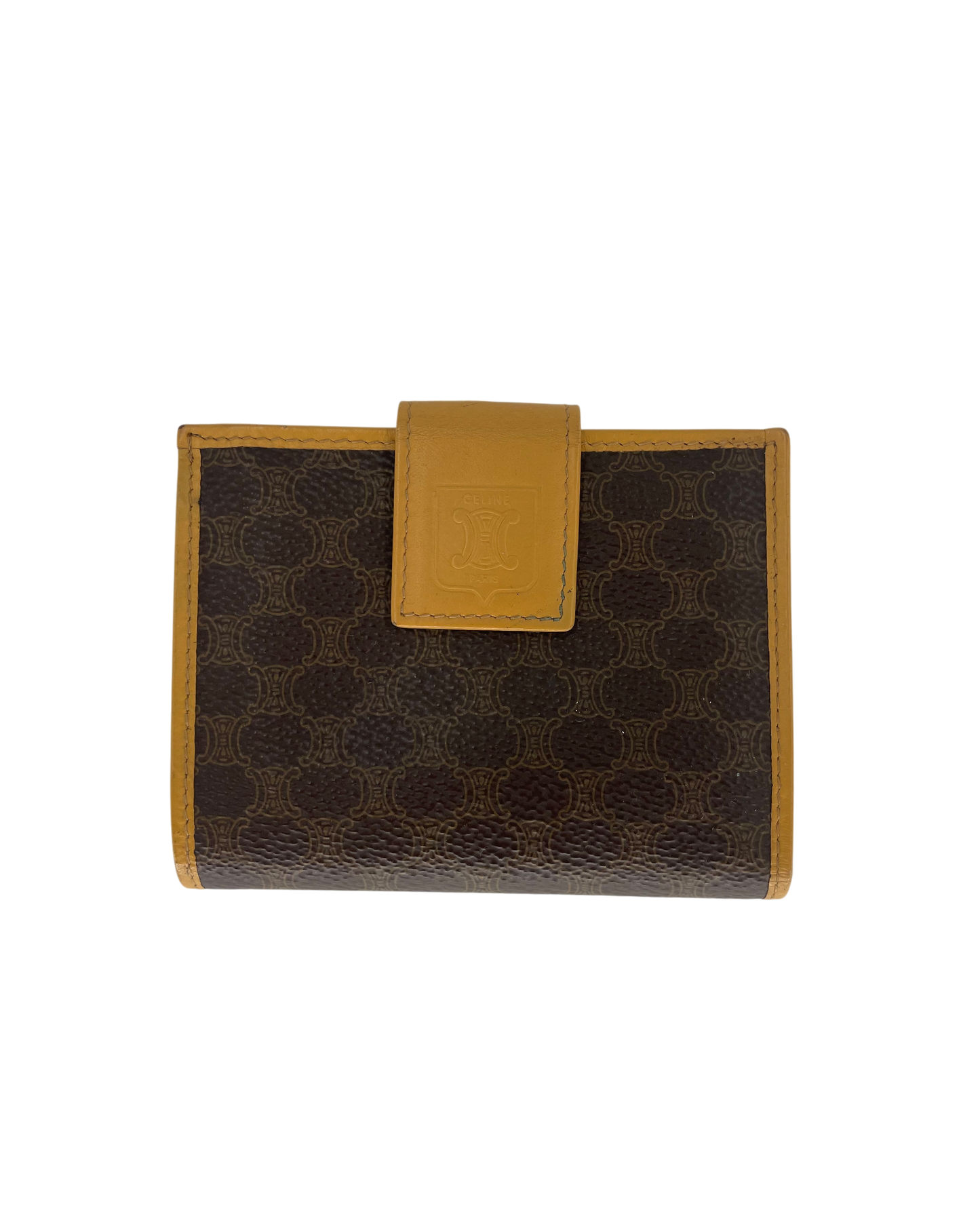 Celine Portefeuille en cuir marron