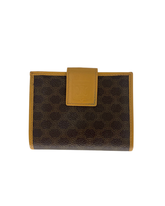 Celine Portefeuille en cuir marron