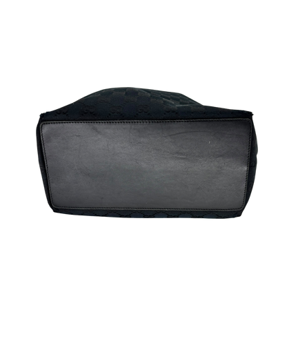 Gucci cabas Sac à main noir toile GG