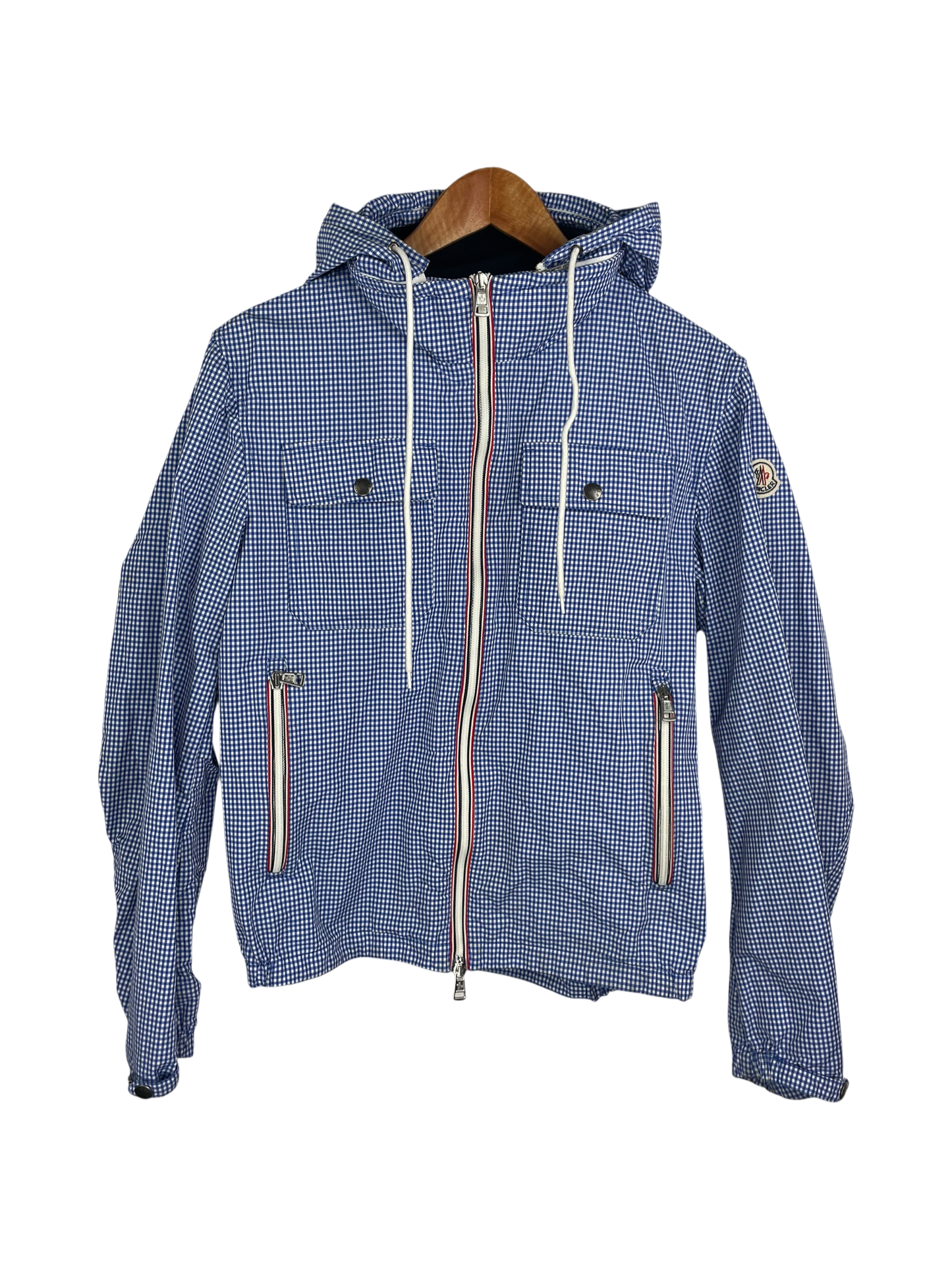 Moncler veste à carreaux