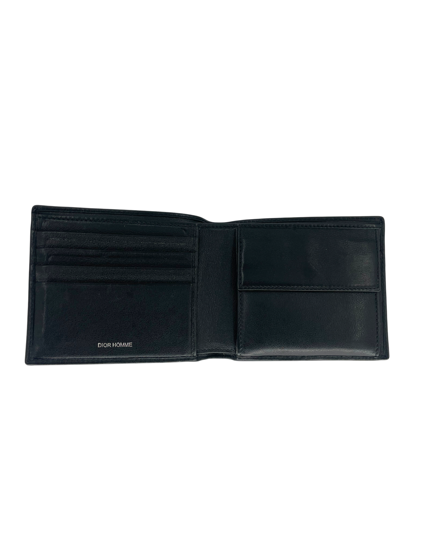 Dior Portefeuille en cuir noir
