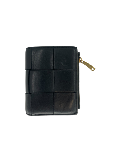 Bottega Veneta Portefeuille en cuir noir