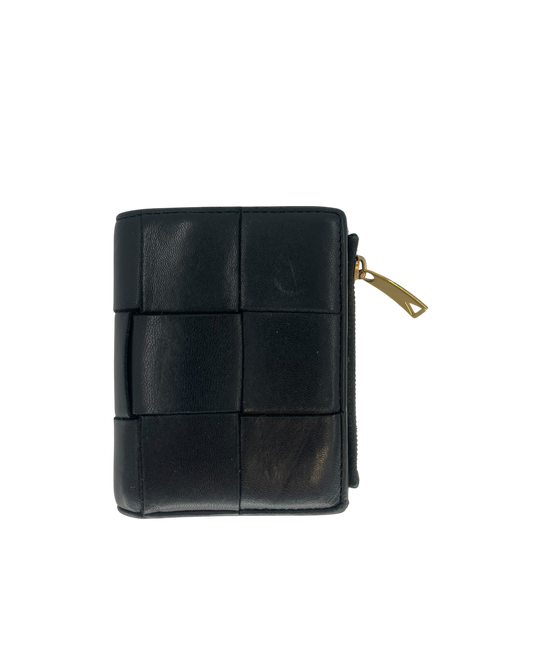 Bottega Veneta Portefeuille en cuir noir