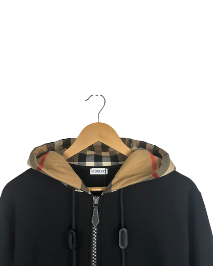 Burberry gilet à capuche tartan