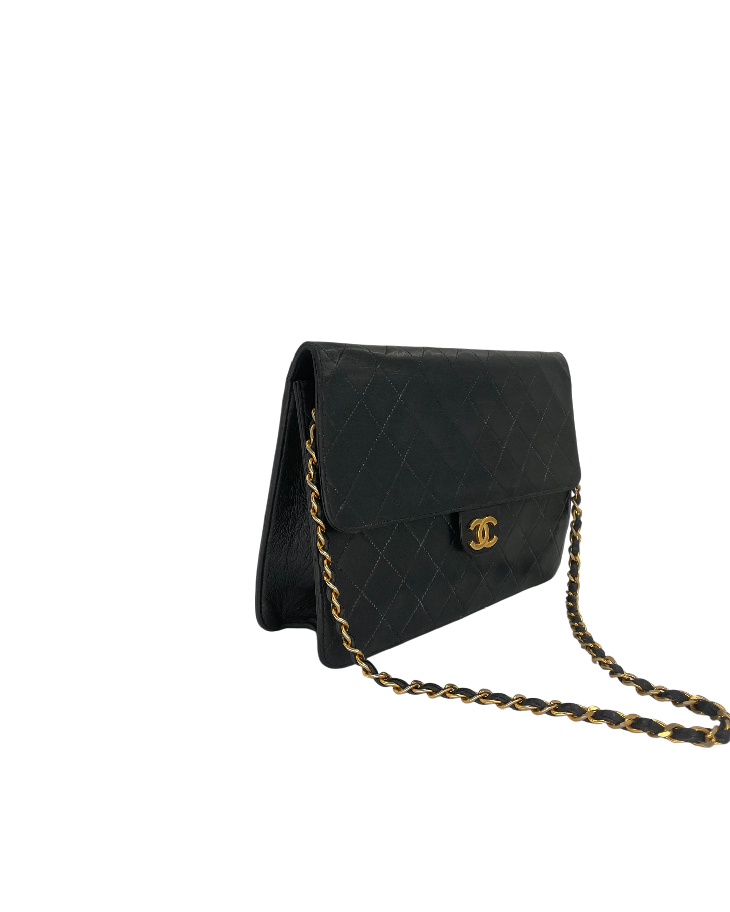 Chanel sac bandoulière cuir noir