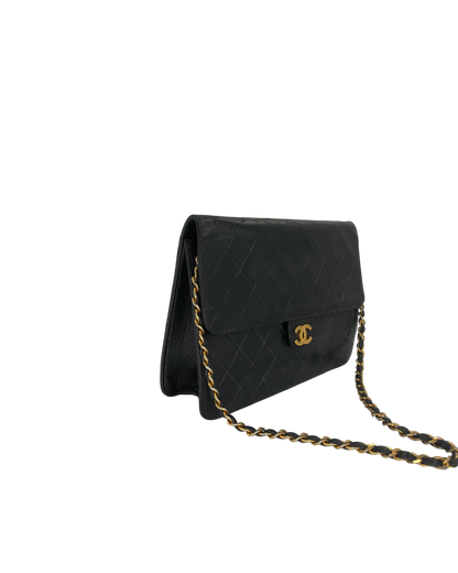 Chanel sac bandoulière cuir noir