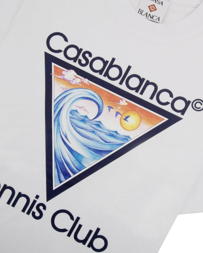 Casablanca t-shirt en coton blanc