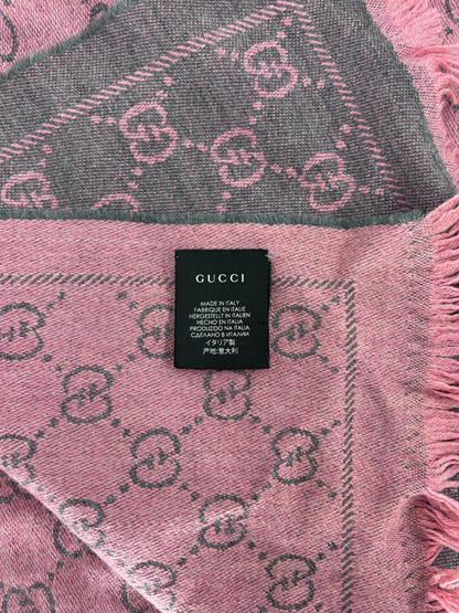 Gucci écharpe Rose + Box