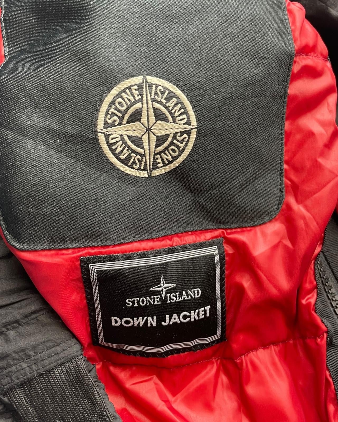 Stone island mesh badge goose down jacket / doudoune (S)