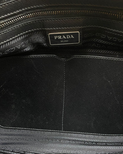 Prada nylon suitcase black