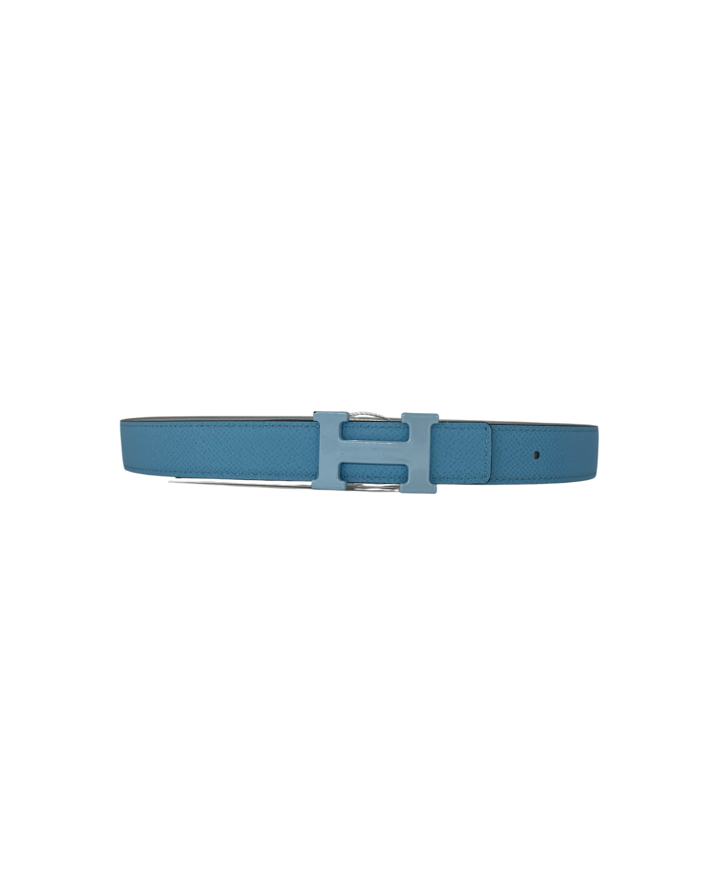 Hermès Ceinture en cuir bleu