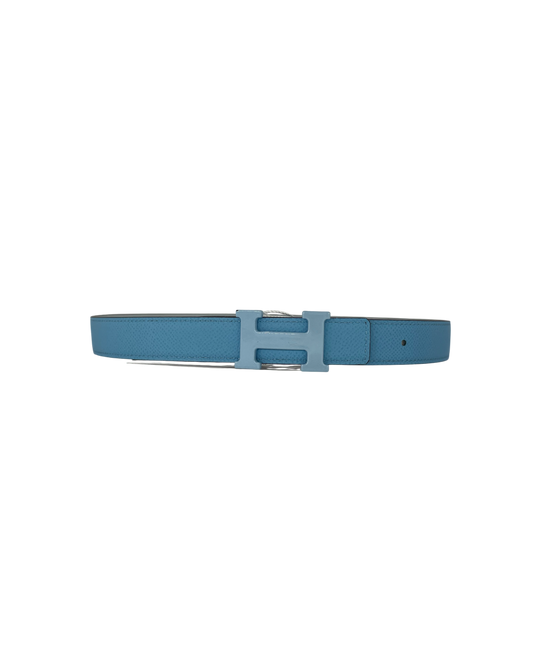 Hermès Ceinture en cuir bleu