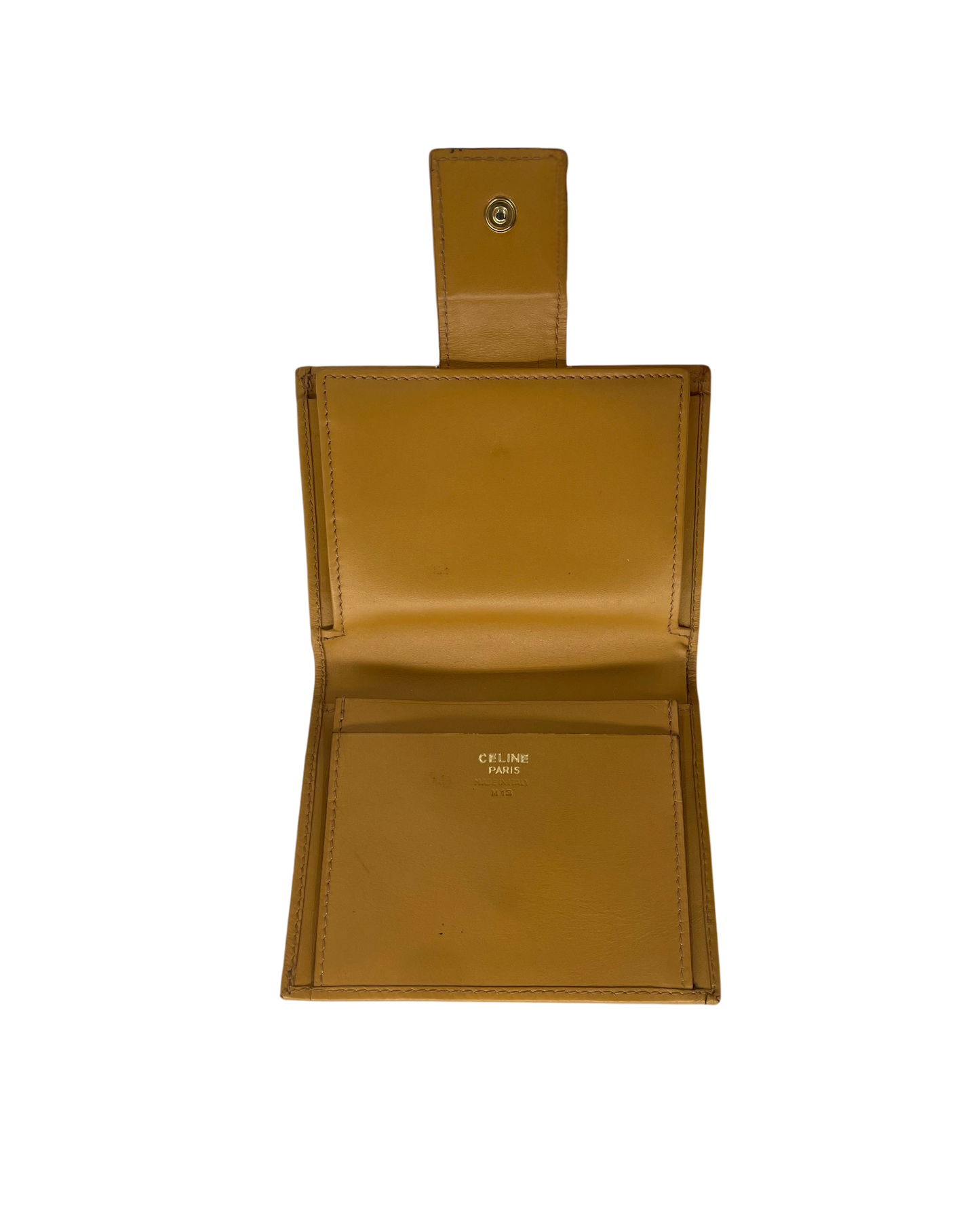 Celine Portefeuille en cuir marron