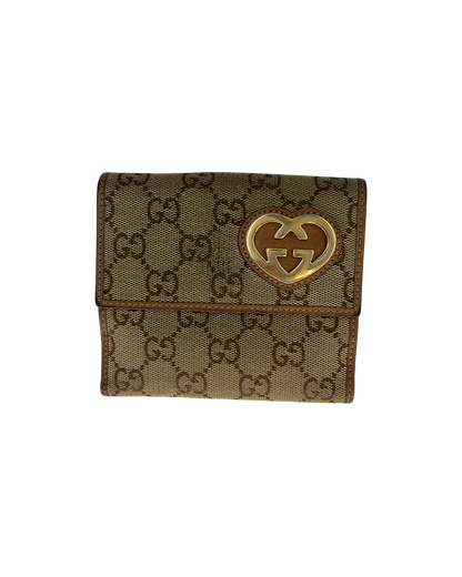 Gucci Porte-monnaie coeur en cuir