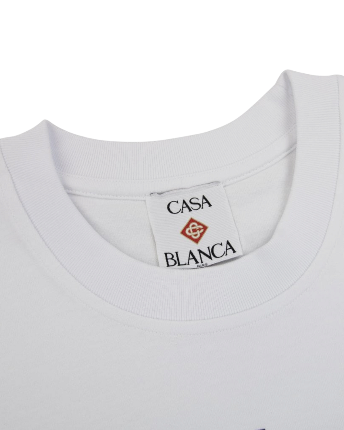 Casablanca t-shirt en coton blanc