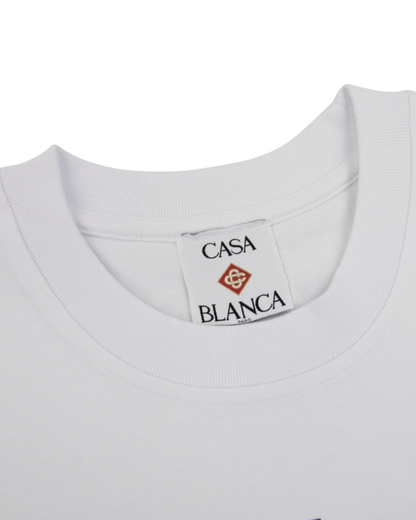Casablanca t-shirt en coton blanc