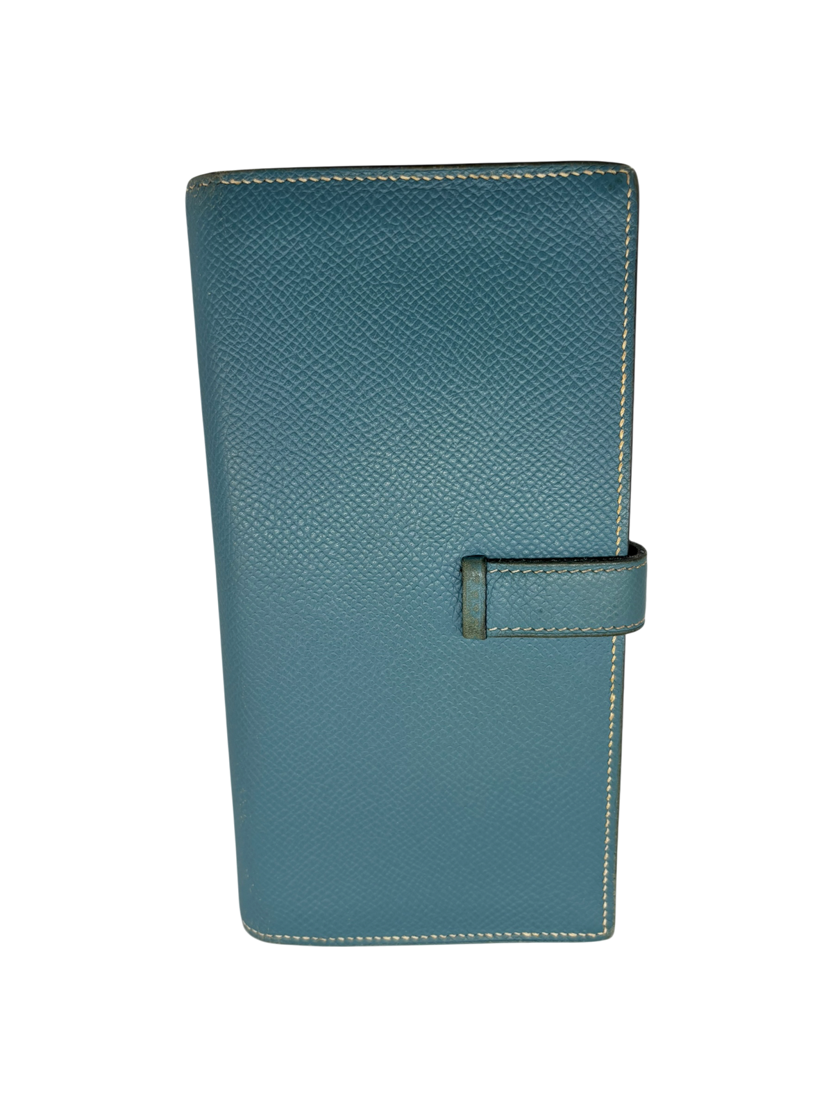 Hermès Portefeuille Béarn Soufflet bleu