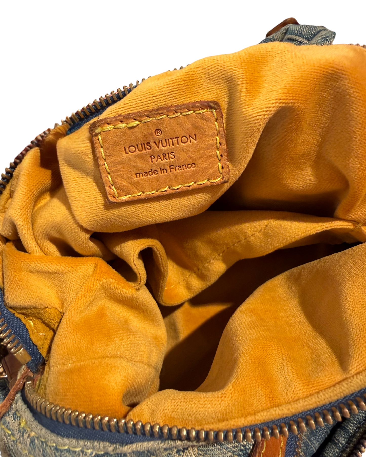 Louis Vuitton Sac porté épaule denim