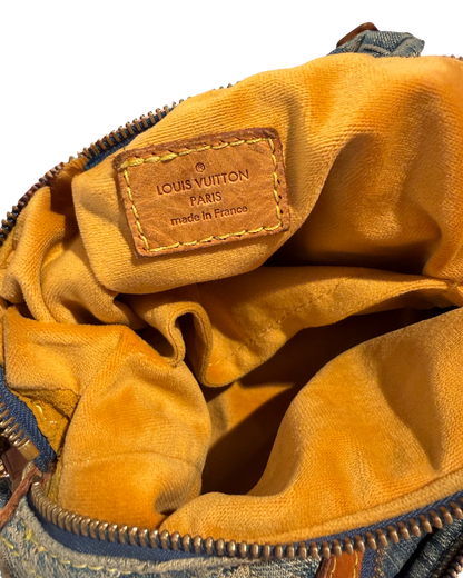 Louis Vuitton Sac porté épaule denim