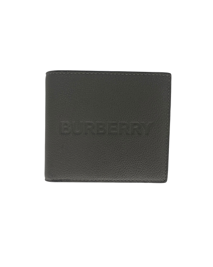 Burberry Portefeuille en cuir gris