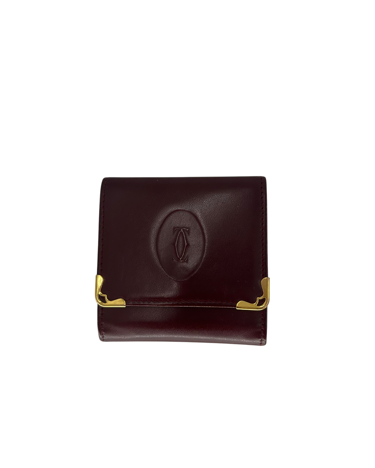 Cartier Porte-monnaie en cuir rouge