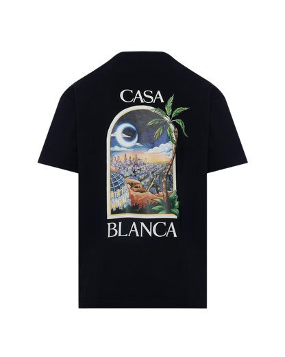 Casablanca t-shirt en coton noir