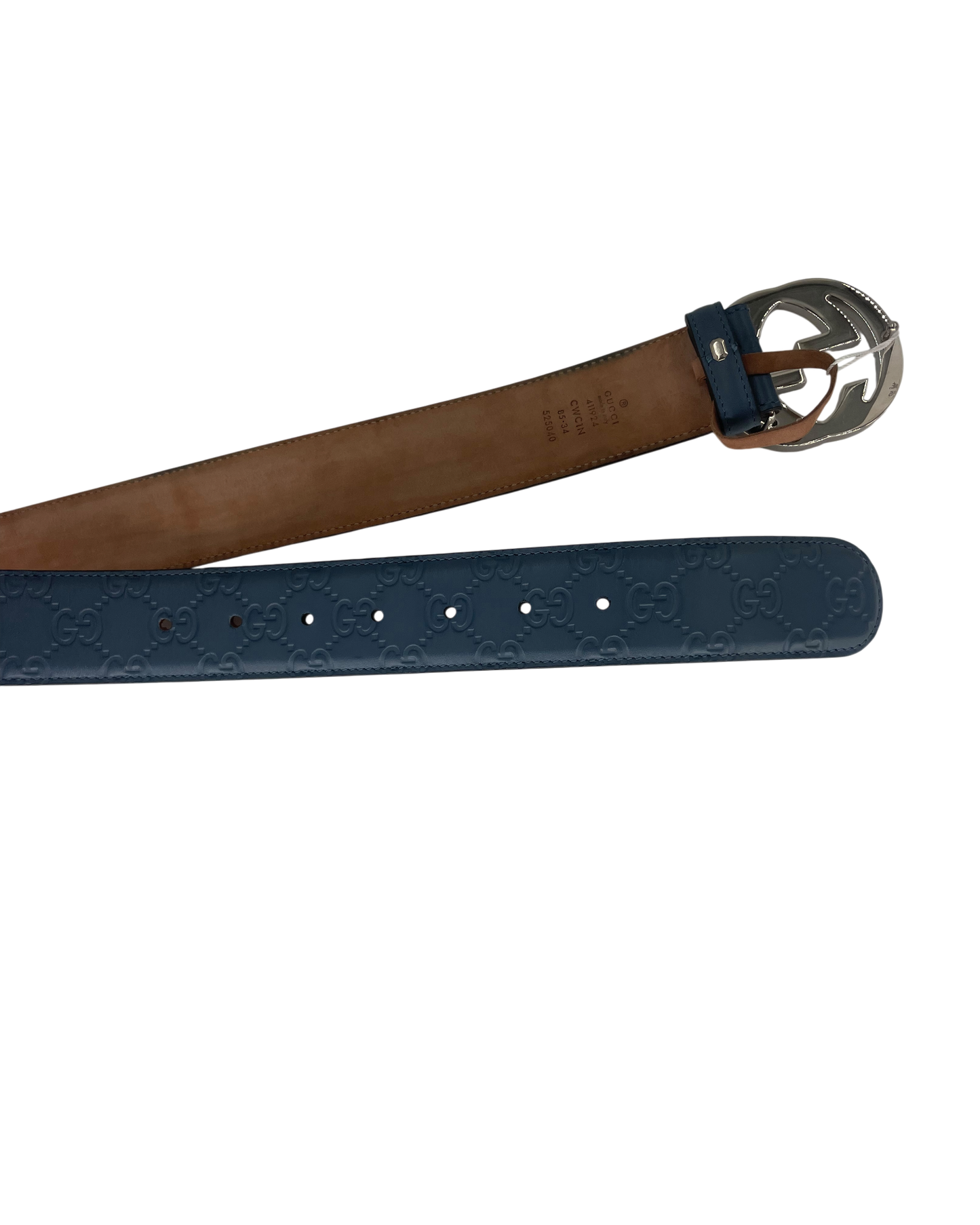 Gucci ceinture GG bleue