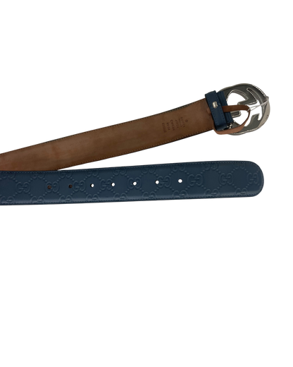 Gucci ceinture GG bleue