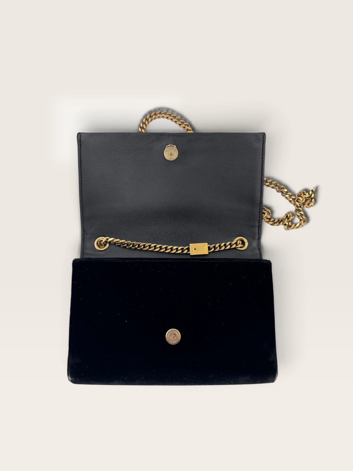 Saint Laurent sac Kate en velour