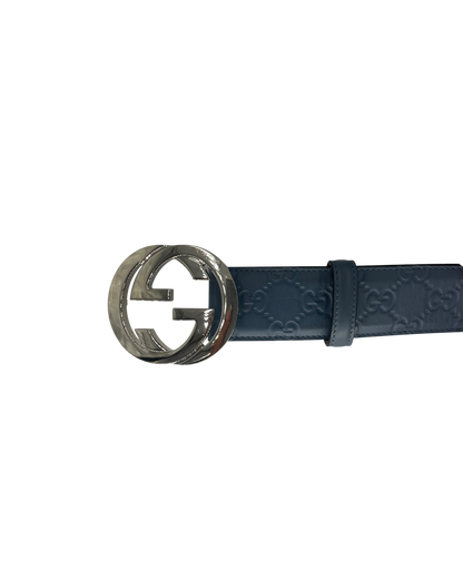 Gucci ceinture GG bleue