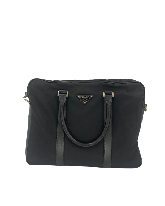 Prada Porte-documents noir