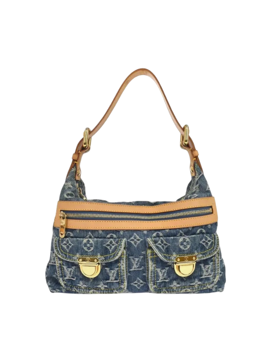 Louis Vuitton Sac porté épaule denim