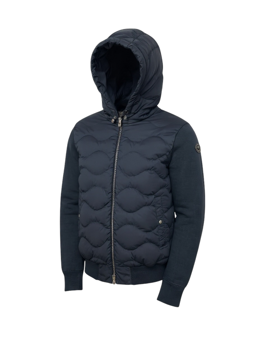Moncler veste à capuche bi-matière