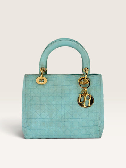 Dior Lady medium Bleu Tiffany
