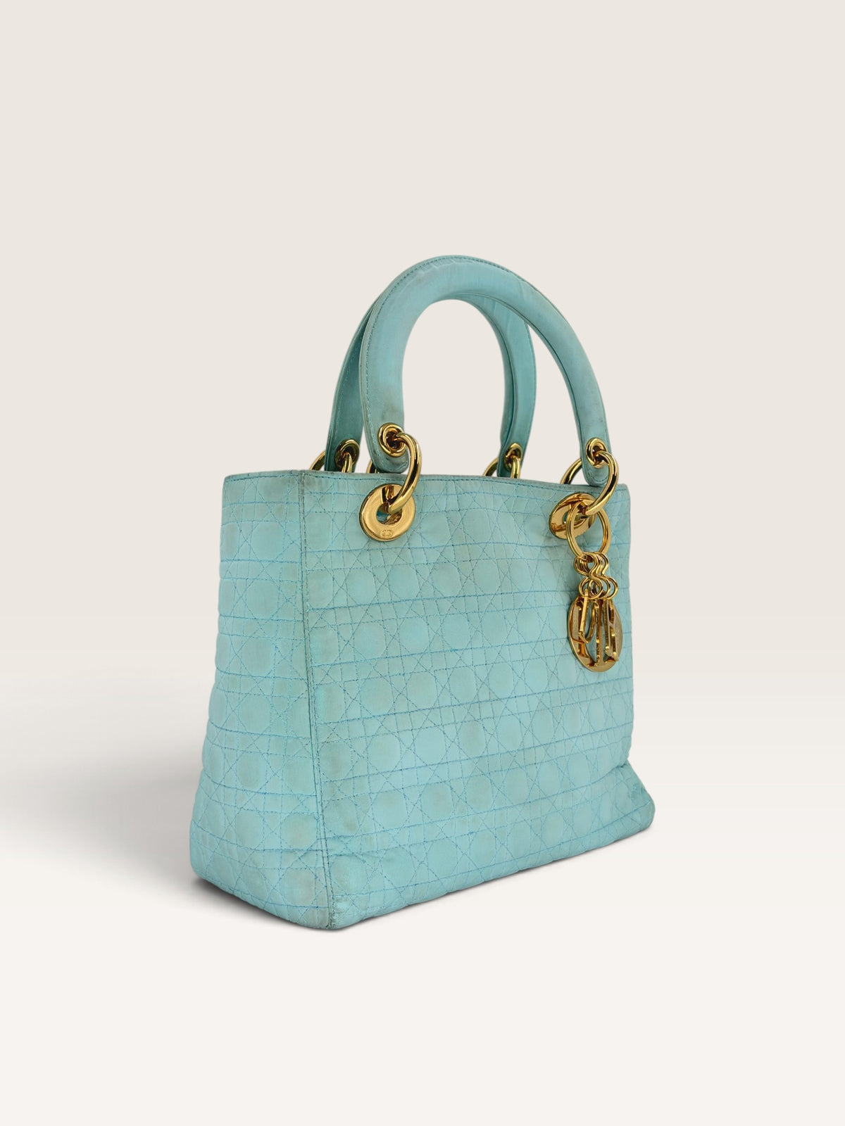 Dior Lady medium Bleu Tiffany