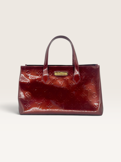 Louis vuittonn sac Wilshire en cuir vernis