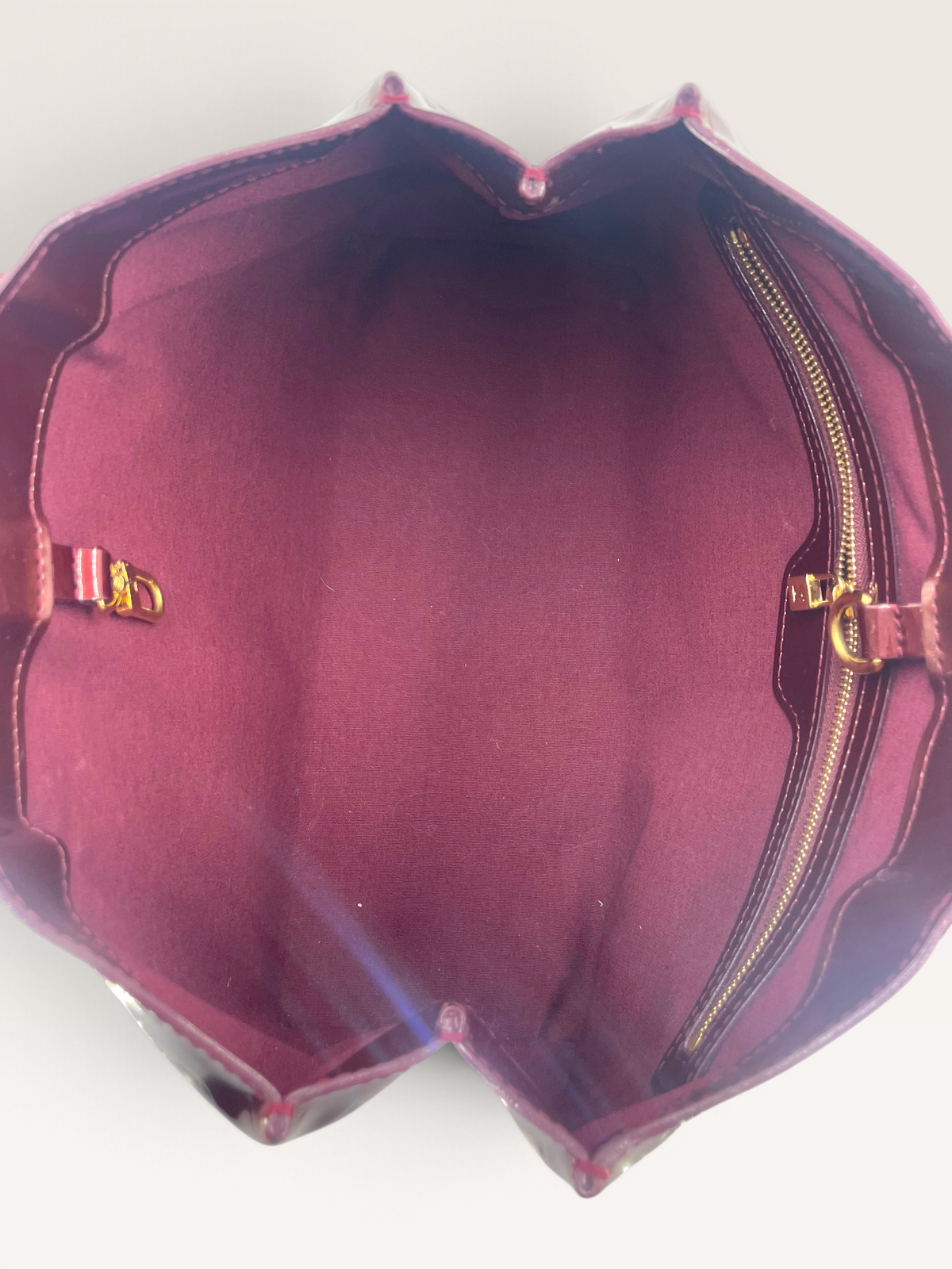 Louis vuittonn sac Wilshire en cuir vernis