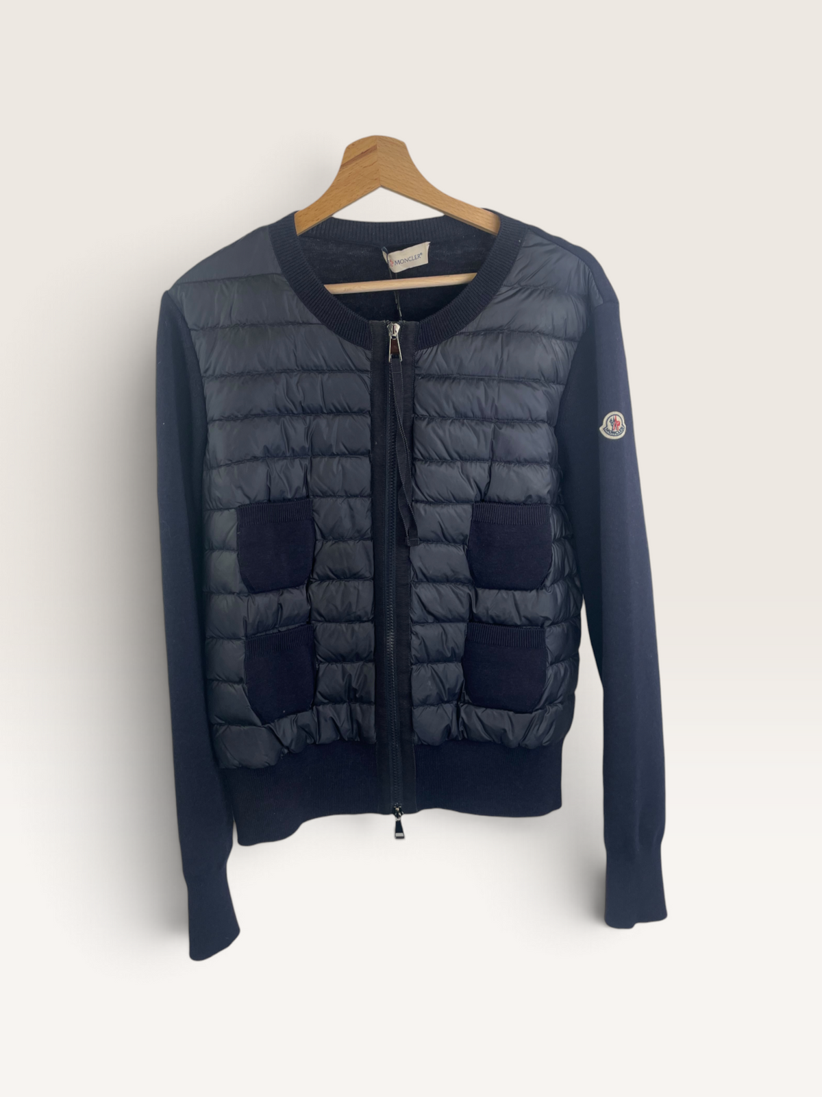 Moncler cardigan bi-matiére veste femme