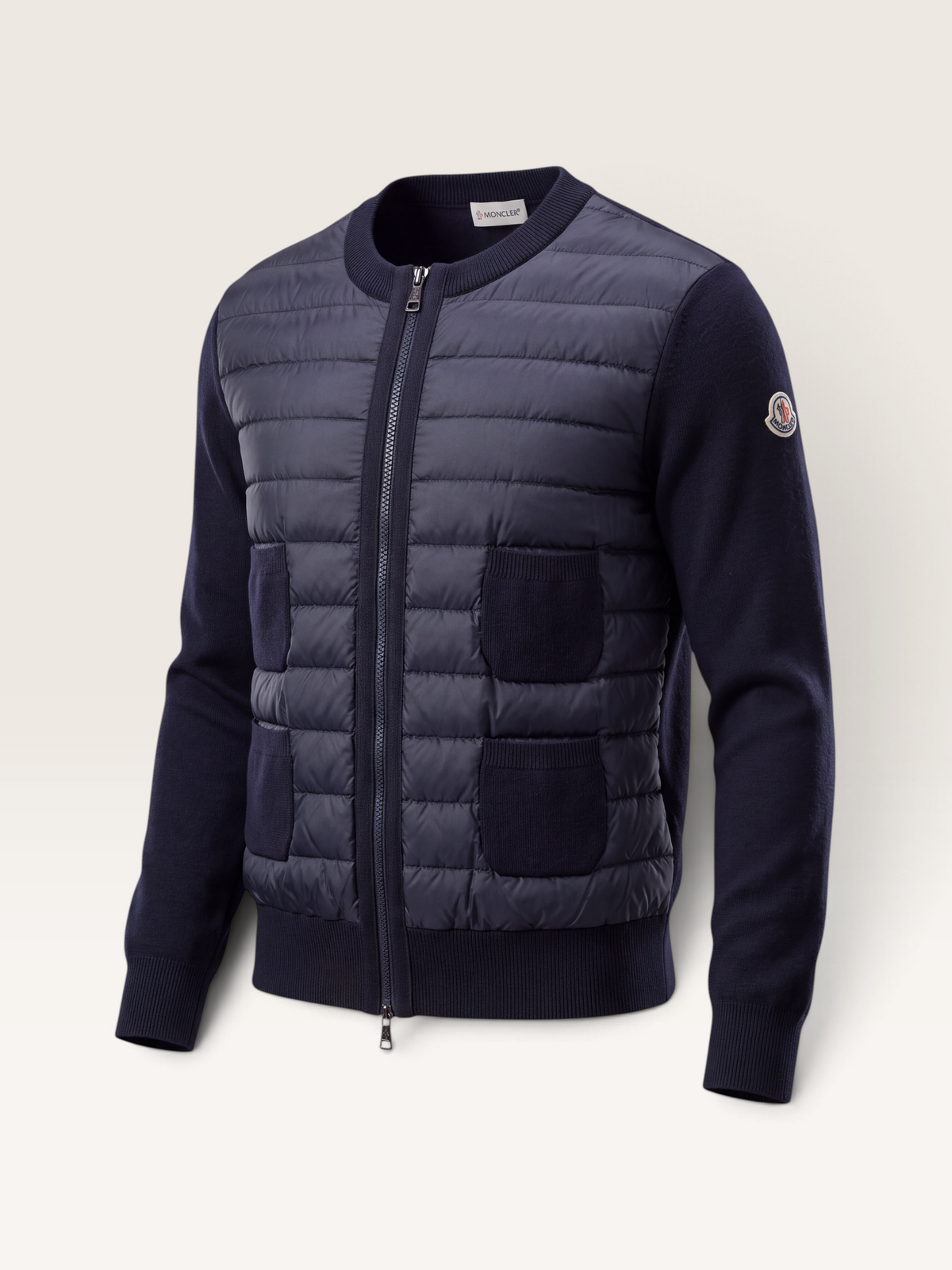 Moncler cardigan bi-matiére veste femme