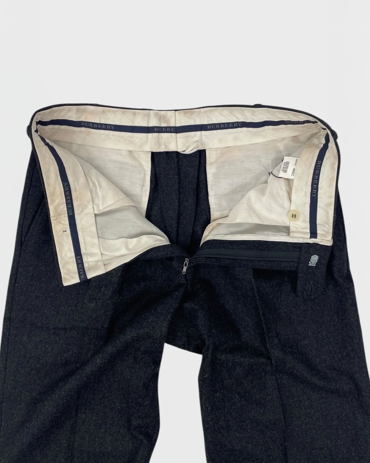 Burberry pantalon en laine