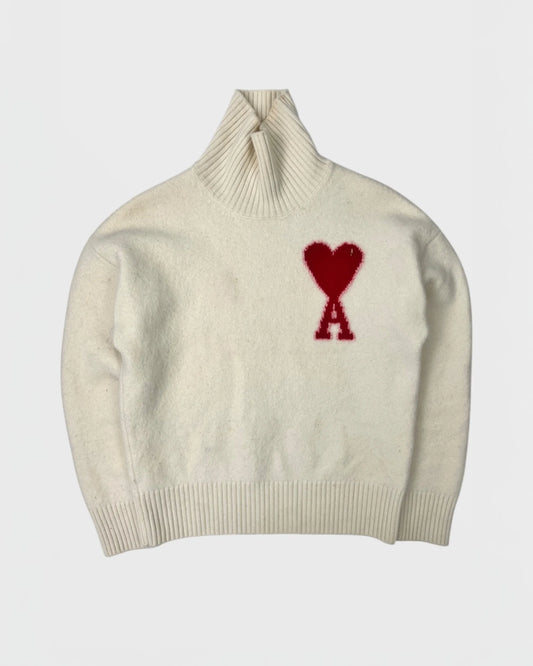 Ami Paris pull col roulé laine